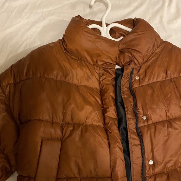 BROWN PUFFER JACKET - Picture 3 of 3